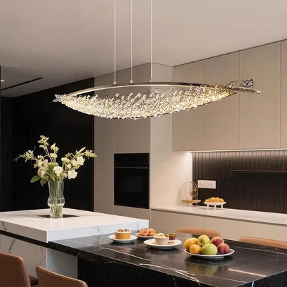 Luxury Crystal Chandeliers Pendant Light Led Chandelier Ceiling Lights Home Decor Items Dining Table Light Ceiling Hanging Lamp