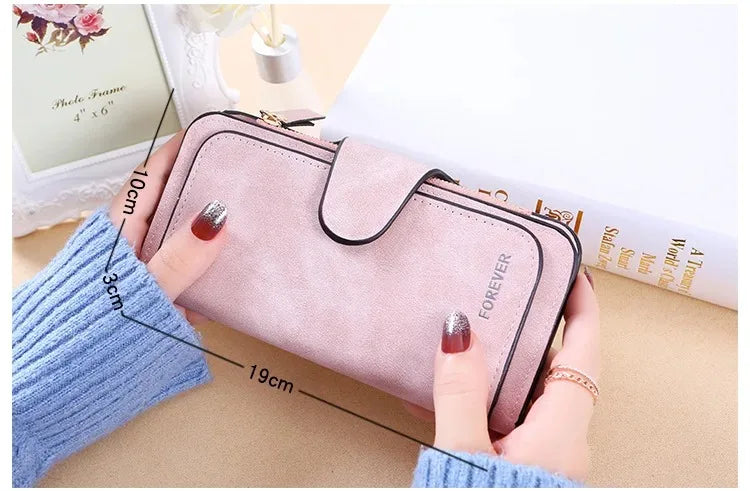 Winnie the Pooh Long Zip Wallet Multi-Card Cute Cartoon Pattern Soft Texture Wallet for Women Large Capacity Lady Clutch Bag
