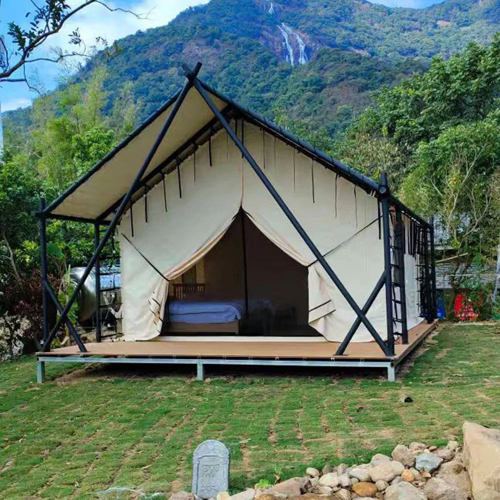 Outdoor Semi-Dome Igloo Camping Tent - Geodesic Dome Glass Sphere Tent Bubble House