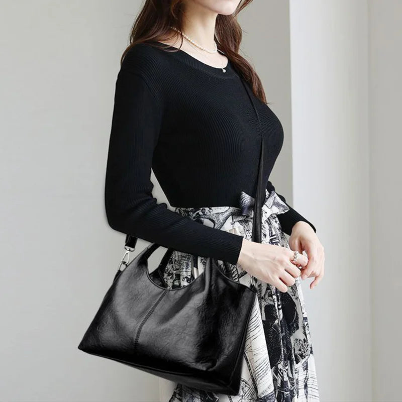 High Quality Large capacity PU Leather Women Tote Bag Designer Ladies Shoulder Crossbody Bag Fashion Female Handbags