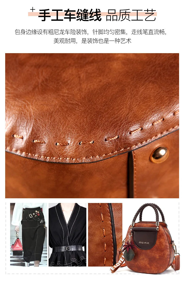 Vintage Women's Bag Luxury Designer Boston Style Women Shoulder Bag High Quality Fashion Crossbody Bags Female Handbags