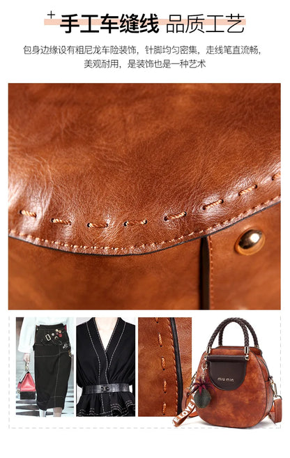 Vintage Women's Bag Luxury Designer Boston Style Women Shoulder Bag High Quality Fashion Crossbody Bags Female Handbags