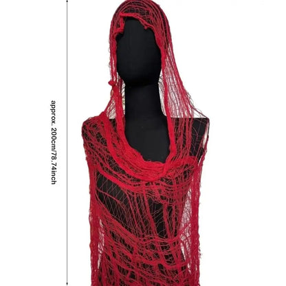 Lightweight Trendy Distressed Scarf Casual Solid Color Ragged Shawl Mesh Hole Photography Shawl Street Wear