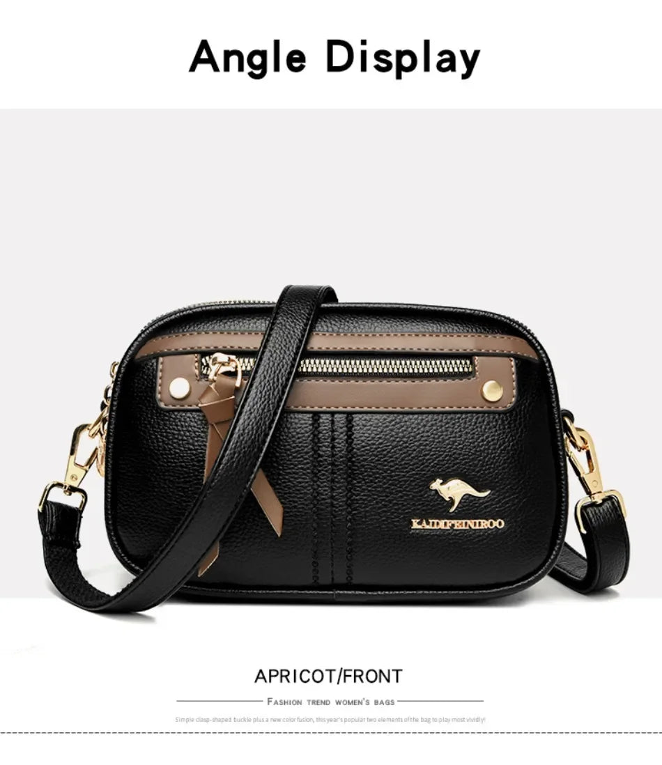Genuine  3 Layers Luxury Designer Purses and Handbags Women Bag High Quality Leather Shoulder Sac  Bags for Women 2024Sac A Main