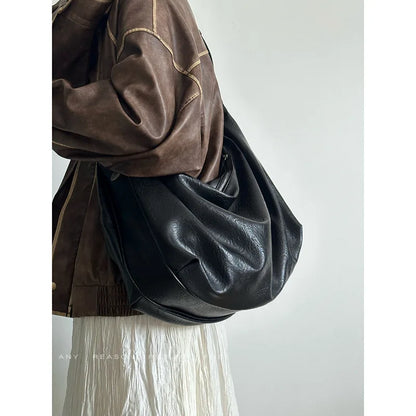 CGCBAG 2025 New Fashion Luxury Designer Tote Bag Simple Solid Commuting Original Brand Handbags Women Soft Leather Shoulder Bag