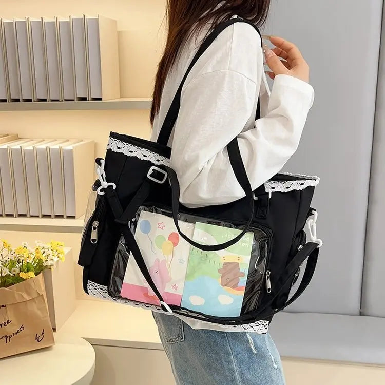 Ballet Girl Large Appetite Itabag Japanese Two-Dimension Single Shoulder Crossbody Bag Gift For Friends Women'S Handbag