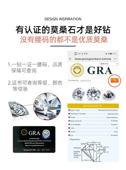 5Ct Moissanite Women's Ring PT950 Platinum Snowflake Crown Design Premium Texture Royal Style for High-End Galas