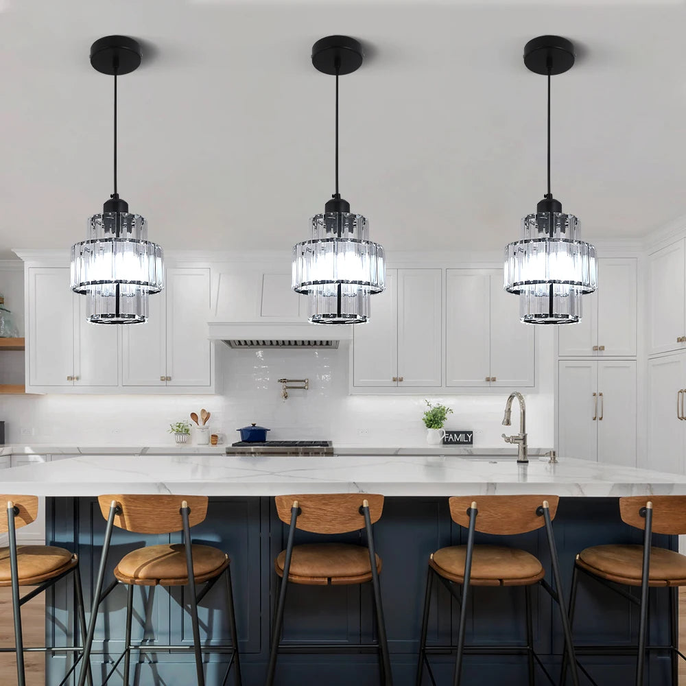 Modern Pendant Lights Luxury Led Crystal Ceiling Lamp Nordic Design Chandelier Bedroom Dining Room Table Kitchen Island Decor