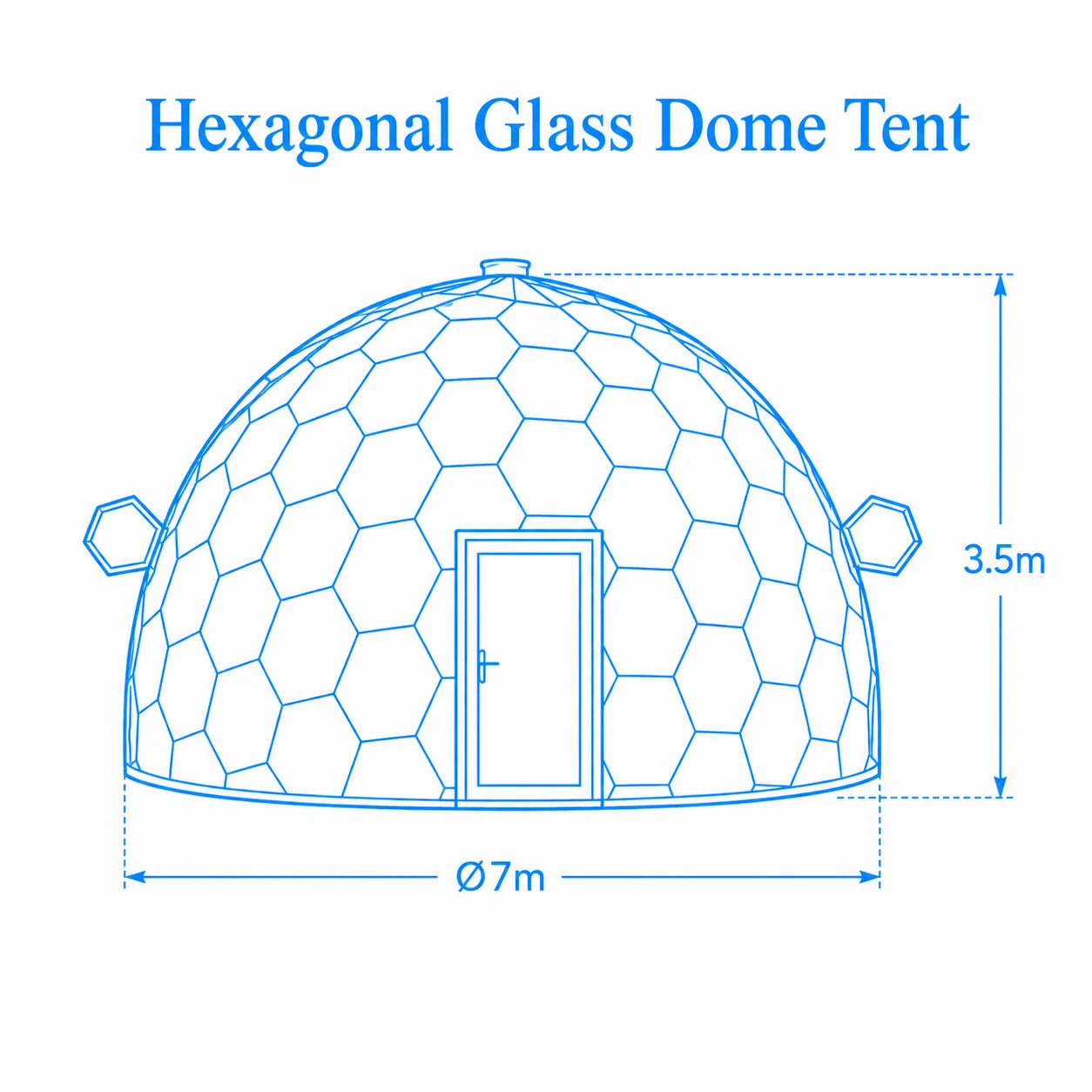Customized Luxury Glass Dome House Tent Transparent Geodesic Aluminum Frames Four Season Outdoor Hotel Resort Camping