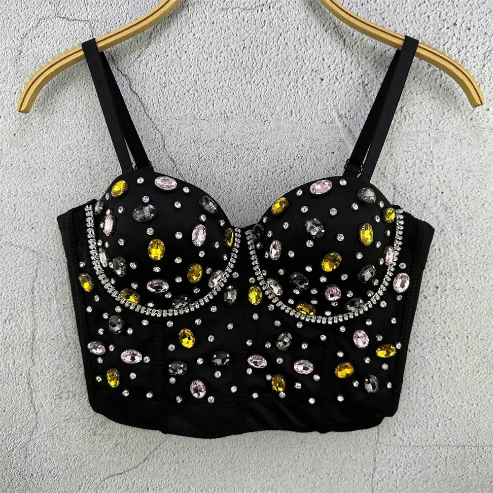Sexy Party Corset Tops Woman Tank Streetwear Camis Bustier Fashion y2k Crop Top Women Clothes Summer Club Shirt Ladies Bra Blusa