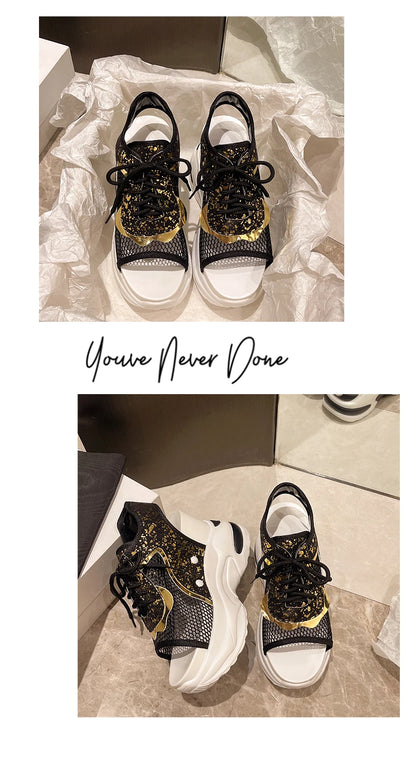 Platform Shoes Woman Sandal Roman Women Sports Sandals Fashion Sneakers Comfortable Wedge Luxury Designer Elegant Summer 2026