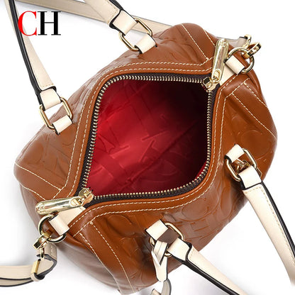 CH Women Handbag Luxury Monogram Embossed Top Handle Bag Shoulder Crossbody Bags For Ladies 2026 Designer High Quality Tote
