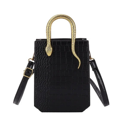 Stone Patterned Handbag for Women Glossy Purse and Handbags Crossbody Bags for Women Tote Bag PU Designer Bag Сумка Женская 2024