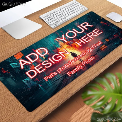 Custom Design Mouse Pad Personalized Upload Image Desk Mat Large Gaming Mousepad Customized Gift for Friends Family