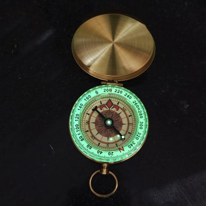 Glow-in-the-Dark Metal Pocket Compass | Camping Survival & Hiking Navigation |  Hiking Compass