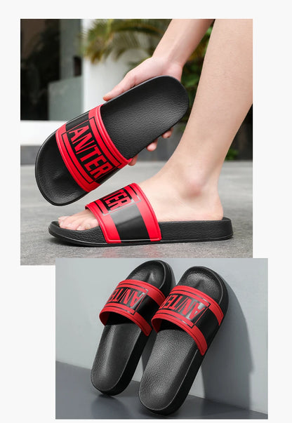 Fashion Designer Slippers Man Large Size 48 Comfortable Soft Men's Slides Non-slip Outdoor Beach Shoes For Men Casual Slippers
