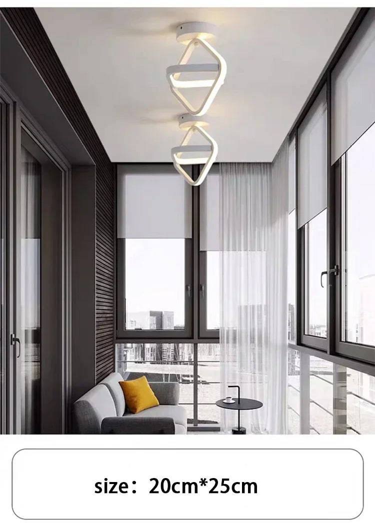 LED Strip Aisle Ceiling Lights Modern Minimalist Living Room Lamps For Balcony Entrance Staircase Home Decor corridor lamp