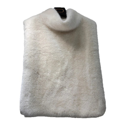 DEAT 2025 Autumn Winter New High Quality Soft Fur Vest For Women Imitation Mink Fur Sleeveless Fur Tank Top Female 11A07795