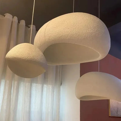 Nordic Minimalist Wabi-Sabi E27 LED Pendant Lights Modern Ceiling Chandelier For Dining Room Bedroom Bar Loft Home Hanging Lamp