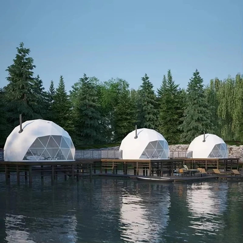 Luxury Geodesic Dome Tent Glamping Resort Accommodation Transparent Bubble House Outdoor Hotel Camping Tent Custom Size