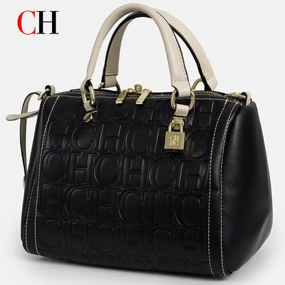 CH Women Handbag Luxury Monogram Embossed Top Handle Bag Shoulder Crossbody Bags For Ladies 2026 Designer High Quality Tote