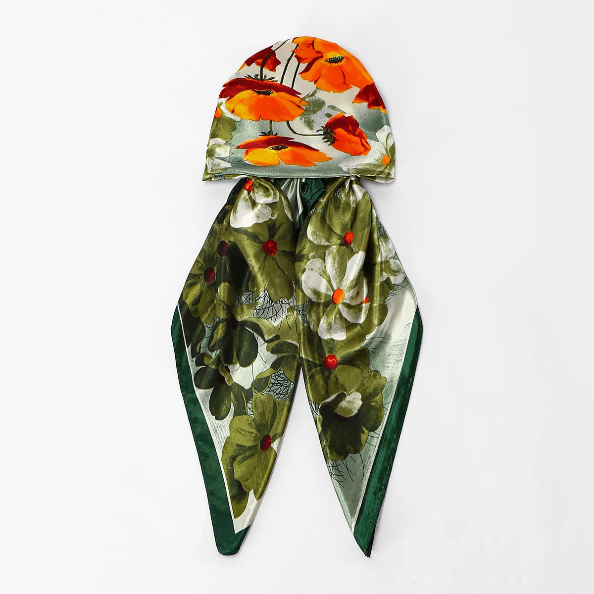 New Muslim Satin Silk Instant Hijabs Scarf Printed Turban Thick Hijab Cap Night Cap Women Ramadan Elastic Satin Hair Bonnet Eid