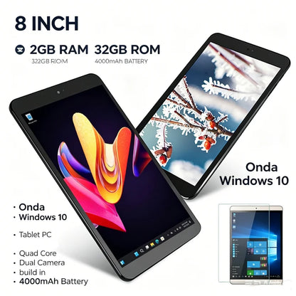 8.0 Inch Newest Sales 64 Bit AR2 Windows 10 Tablet PC Z8300 CPU 1280*800 Pixel Dual Camera Quad Core 8GB DDR3 RAM 128GB EMMC
