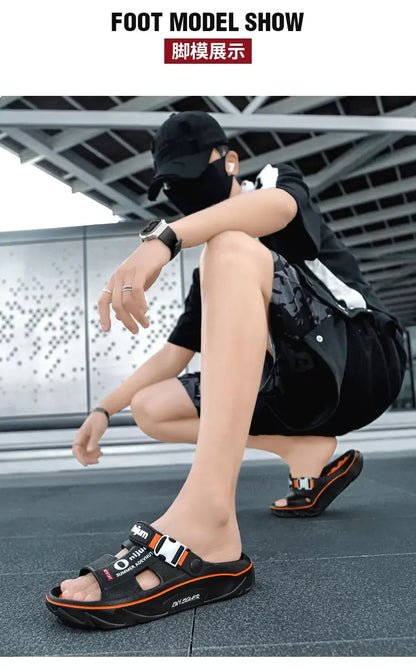 Unisex Slippers Summer Men Sandals Fashion Women Garden Shoes Orginal Beach EVA Slides Soft Thick Shoes Outdoor Non Slip Home