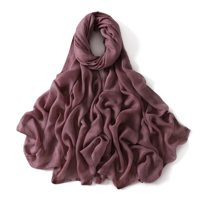 New Big Size Solid Rayon Modal Hijab Scarf Women Muslim Headscarf Wraps Shawl Femme Musulman Headband Islamic Turban 190*85cm