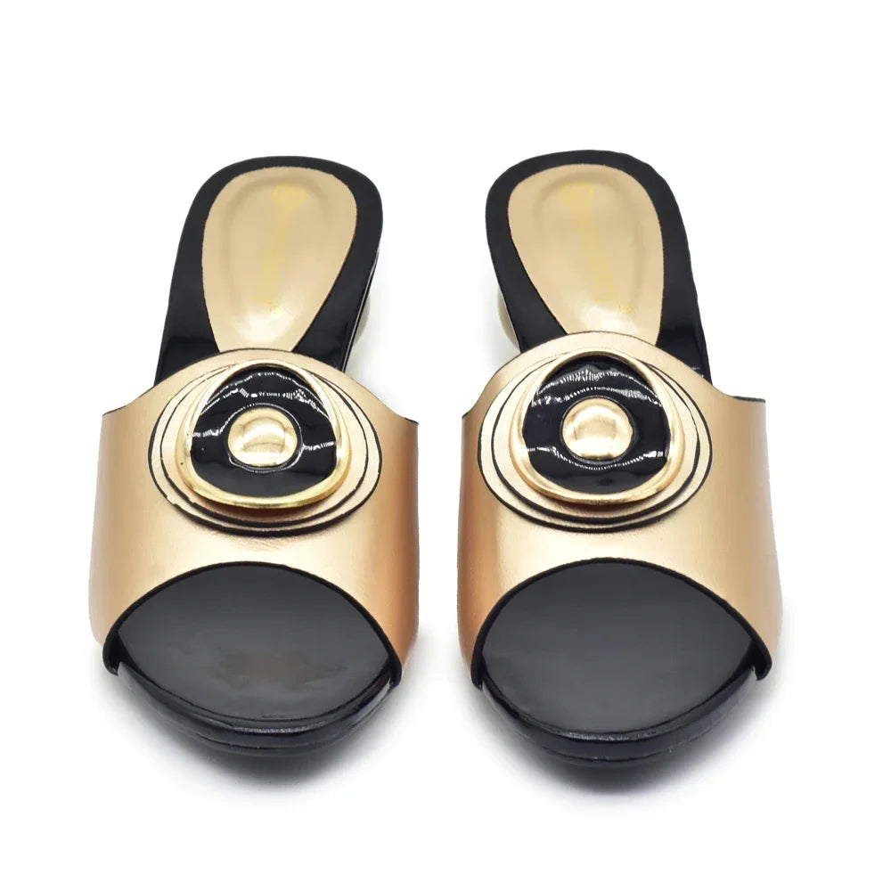 New Fashion Open Toe Ladies Shoes and Sandals Luxury Designer High Heels Sandals for Wedding Nigerian Women Party Pumps