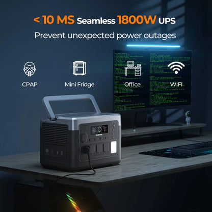 OUKITEL P1000 PLUS Portable Power Station 1800W Solar Generator 1024Wh Lifepo4 Battery Home Backup Outdoor Camping Mobile power