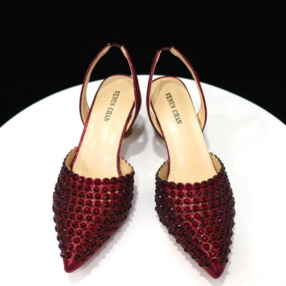 Fashion Summer 2023 Beads Decorated Muffin Bottom Sandals Wear Comfortable And Versatile Elegant Ladies Shoes And Bag Set