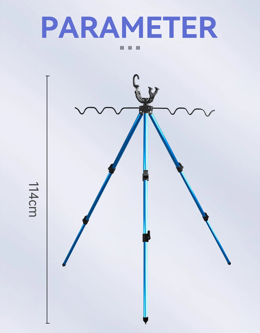 WEIHE 1pcs C# Fishing Rod Holder Telescopic Fishing Rod Bracket