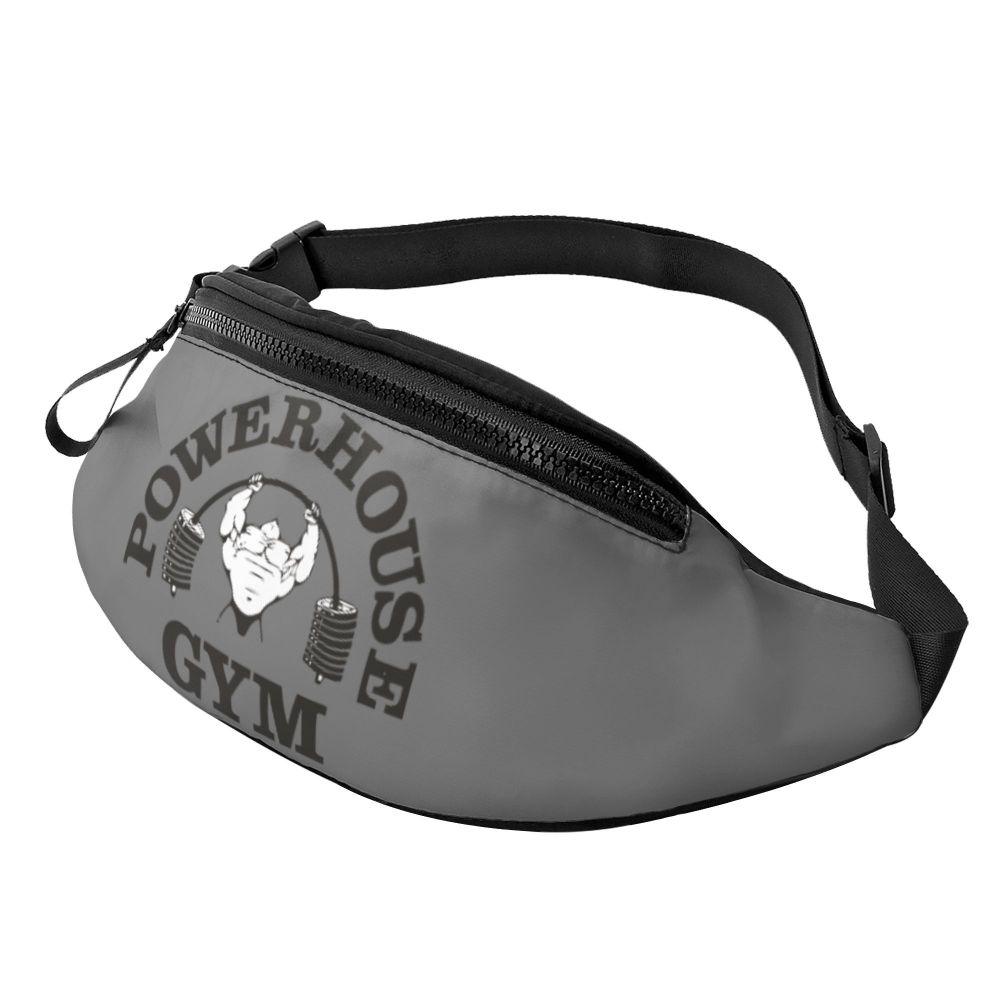 Powerhouse Gym Fanny Bag Custom Bodybuilders Fitness Crossbody Waist Pack Men Women Cycling Camping Phone Money Pouch