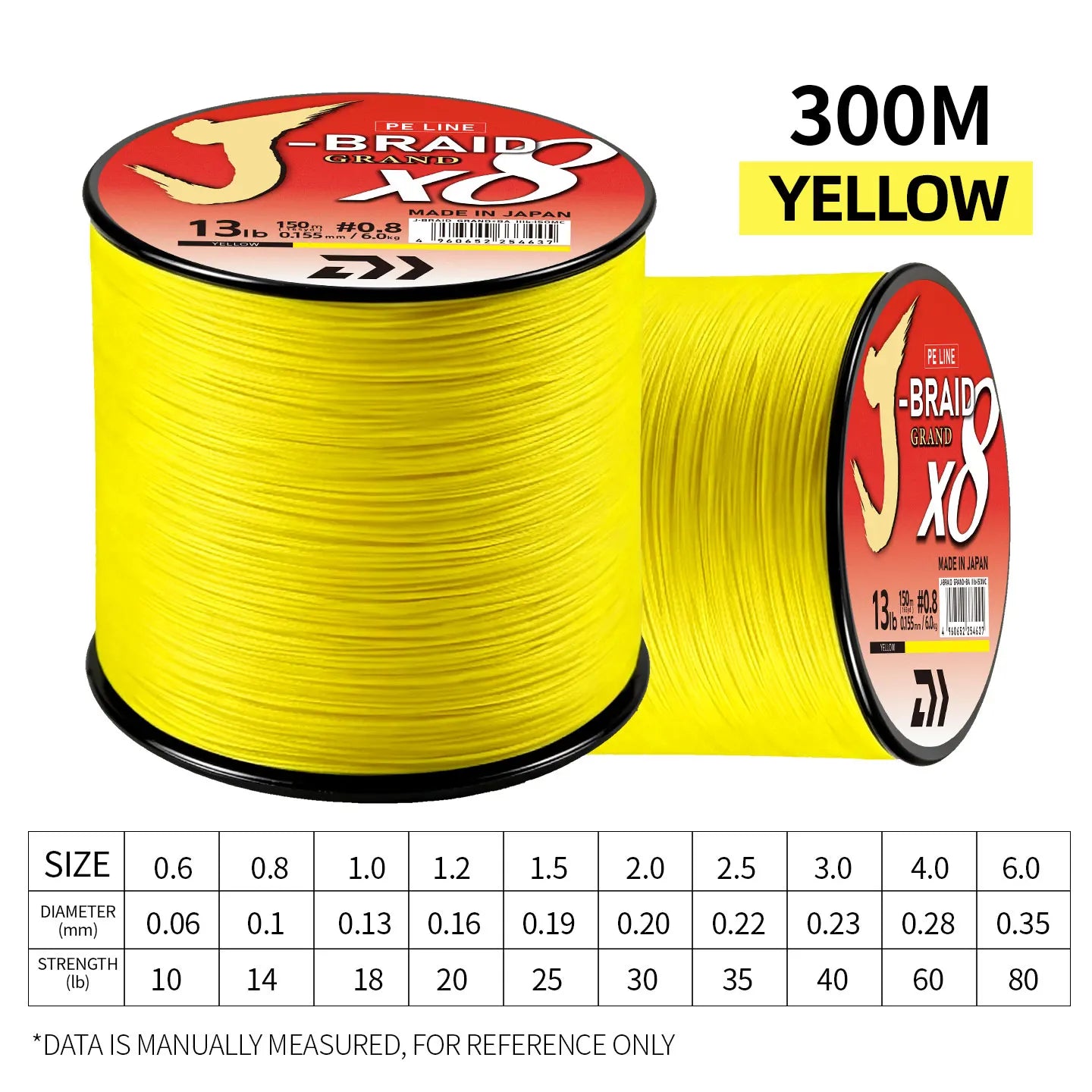 2026 Original X8DAIWA-J Braided Expedition 8 strands Fishing Line PE Super Line Sea Fishing wire 100/150/200/300/500/1000M Pesca