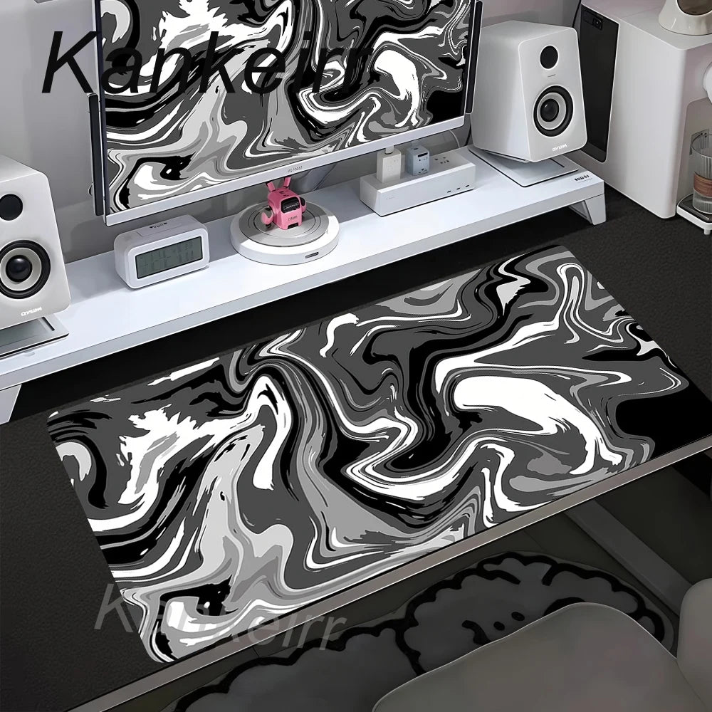 90x40cm Non-Slip Rubber Gamer Mouse Mat Gaming Mouse Pad Strata Liquid Desk Mat XXL Computer Keyboard Table Pad Large Mousepad