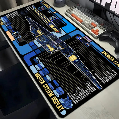 Large Gaming Pad XXL 1200x600 Computer Gamer Star Trek Mouse Pad Cartoon Keyboard Mouse Mat Desk Mouse Pad for PC Desk Pad
