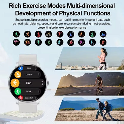 2026 New Smartwatch For Men Android IOS Phone 1.52" Screen Bluetooth Call Blood Oxygen Pressure Monitoring Smart Watch Women