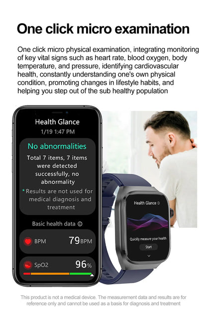 TK16 Smart Watch Men 2.04 Inch Amoled Bluetooth Call AI Voice ECG Health Monitoring SOS Sports Fitness Tracker Women Smartwatch