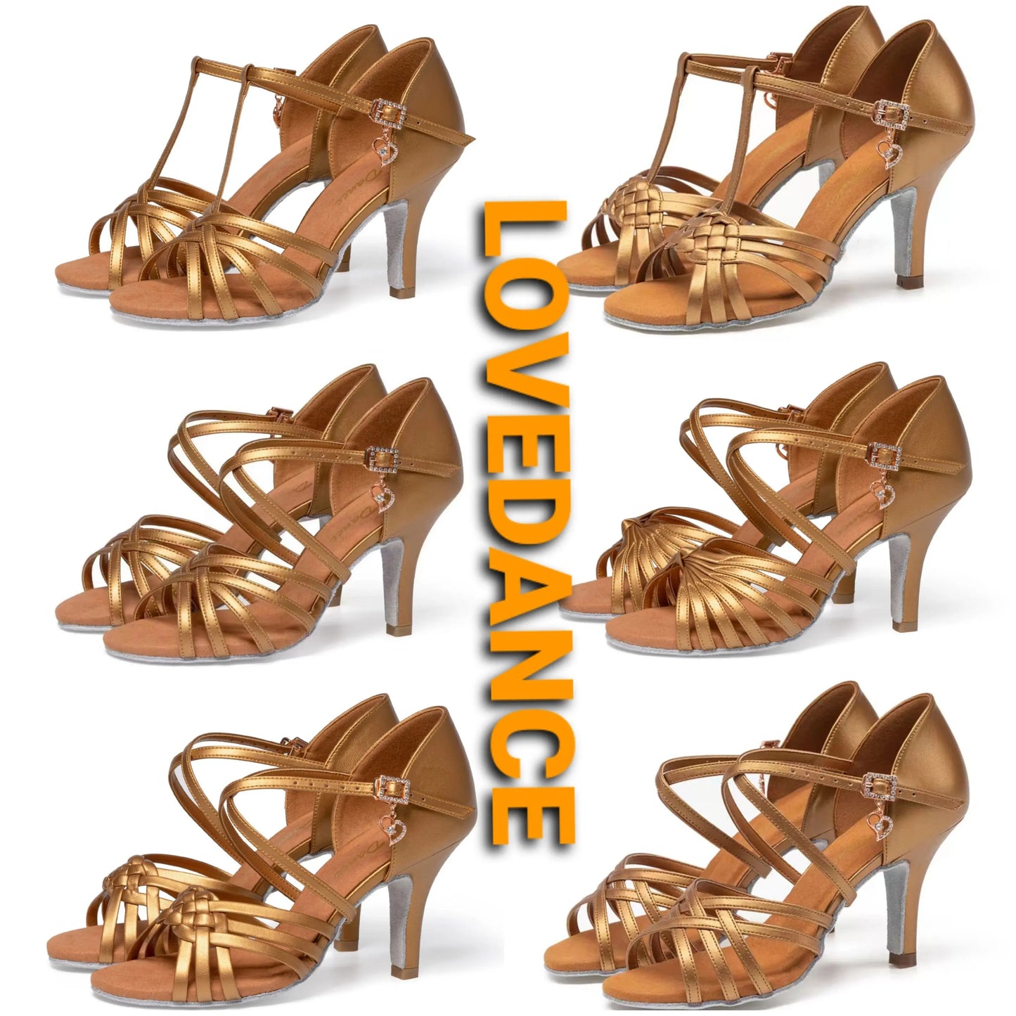 UK Latin Dance Women's Medium-Heel Latin Shoes Brown Oiled Leather Soft Indoor Sole for Competition Daily Practice