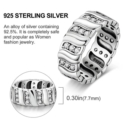 2026 New 925 Sterling Silver Rings Zircon Sparkling CZ Rings Rings For Women Original Wedding Fine Jewelry Accessories Gifts