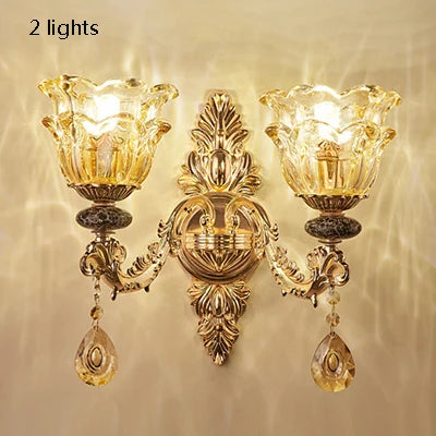 Luxury Lamp Dining Room Bedroom Decoration French Retro Chandelier Lighting Crystal Fixtures Chandelier Living Room Grand