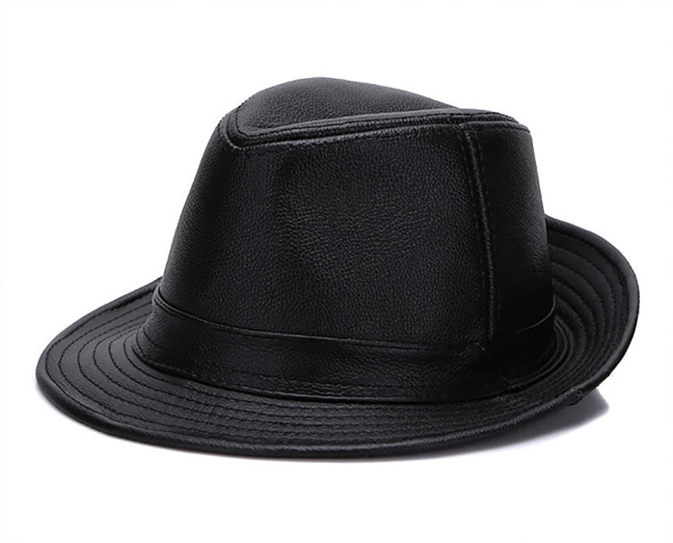 2026  Autumn Men Real Genuine Cowhide Leather Top Hats Men Fashion Caps Winter Warm New Cowboy  100% Real Cowhide Leather Hats