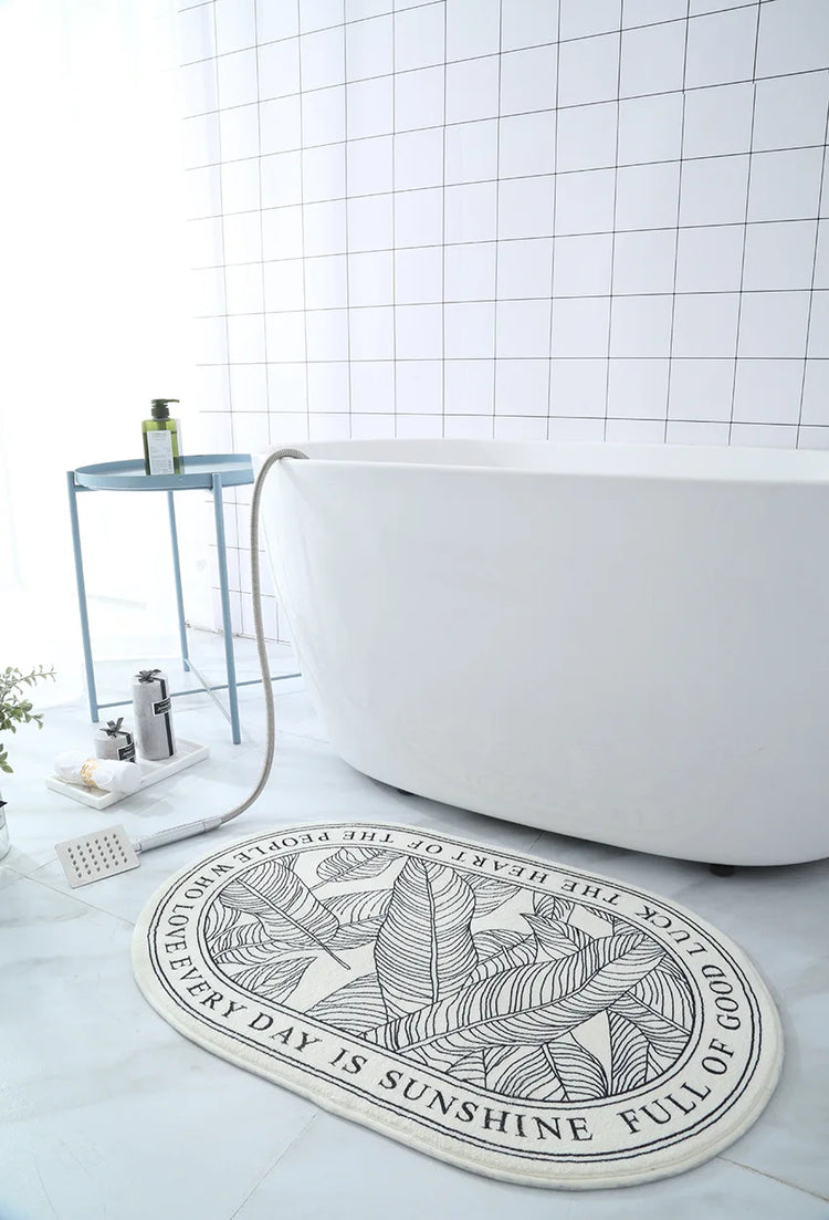 Non-Slip Bath Mat Absorbent Carpets INS Style Doormat  Entrance Mats Balcony Porch Area Rugs Living Room Bathroom Alfombra