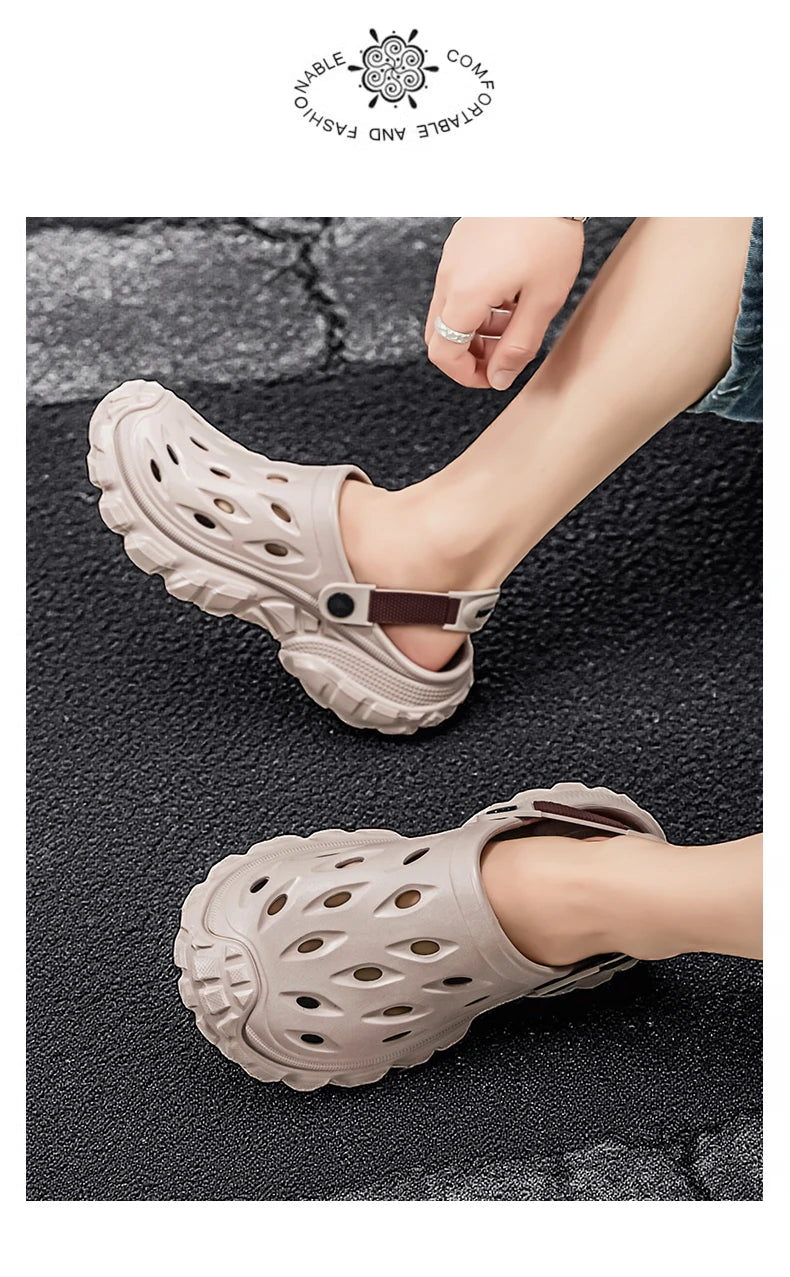 Summer Casual Sandals Men Outdoor Slippers Flat Mens Flip-flop Lightweight Beach Shoes Indoor Home Anti-slip Bathroom Slides