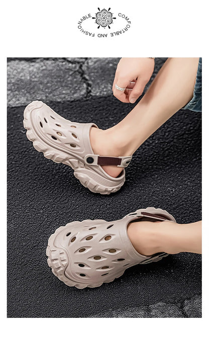 Summer Casual Sandals Men Outdoor Slippers Flat Mens Flip-flop Lightweight Beach Shoes Indoor Home Anti-slip Bathroom Slides