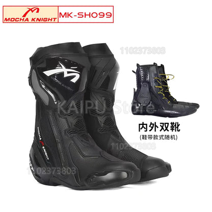 Motorcycle Track Riding Boots CE Certification Professional Racing Botas BENKIA Waterproof Boots High Quality Botas Motocross