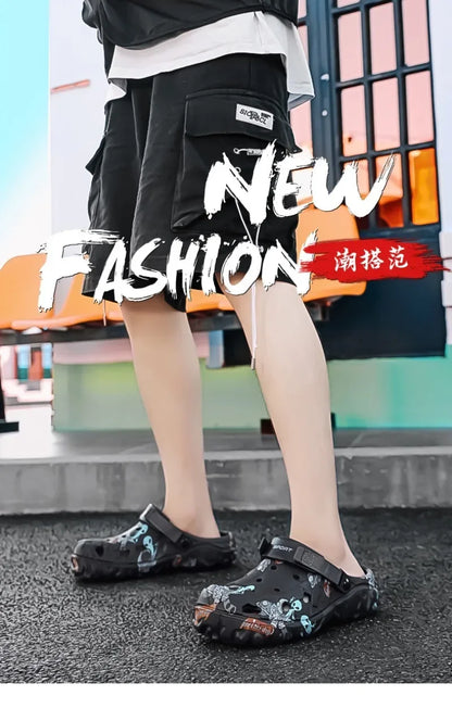 Plus Size 48 49 Men's Summer Clogs Sandals Eva Slippers Men Fashion New Flat Sandals Men Women Leisure Slides Men Casual Shoes