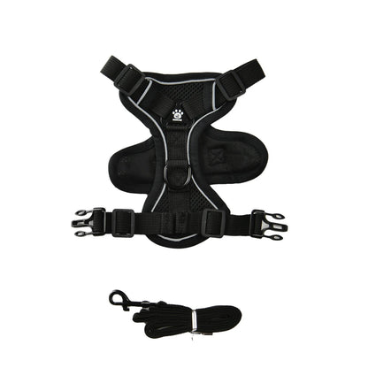 Dog Harness Leash Set For Small Medium Dogs Cat Hiking Adjustable Puppy Leash Reflective Harness Vest Chihuahua Pug Pet Supplies