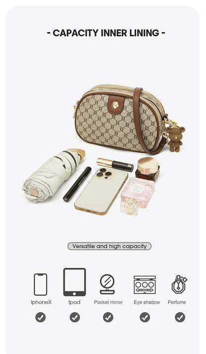 FOXER 2026 Fashion New Women's Shoulder Bag PVC Leather Female Crossbody Bag Chic Daily Lady Cellphone Bag Purse